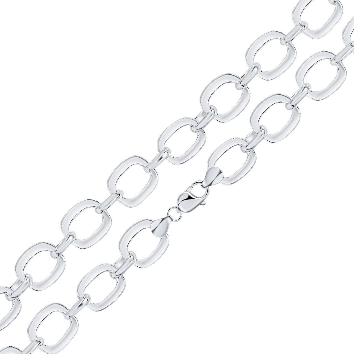 Silver 19mm Square Fancy 1