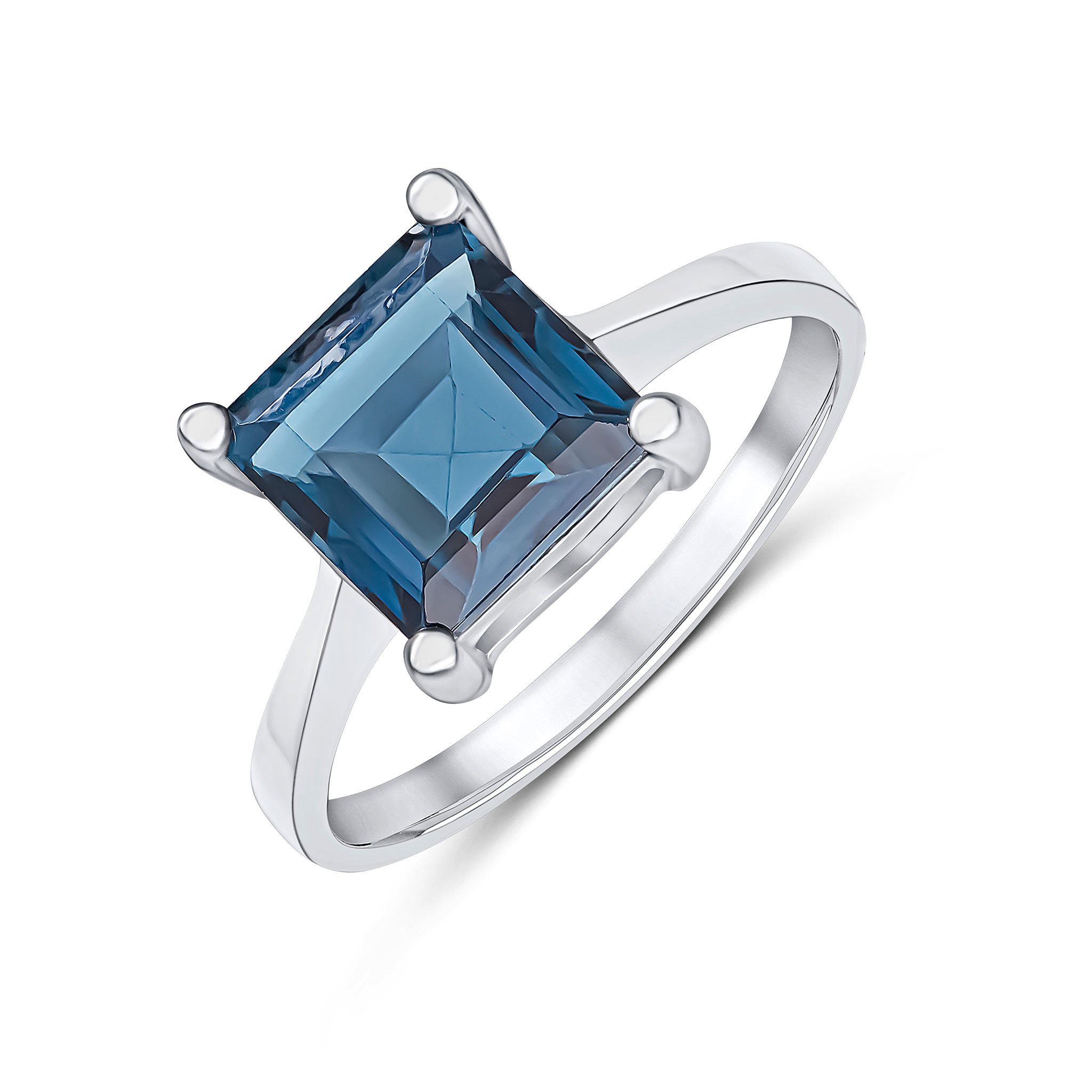 9wg.8mm Square Lb Topaz S/S R