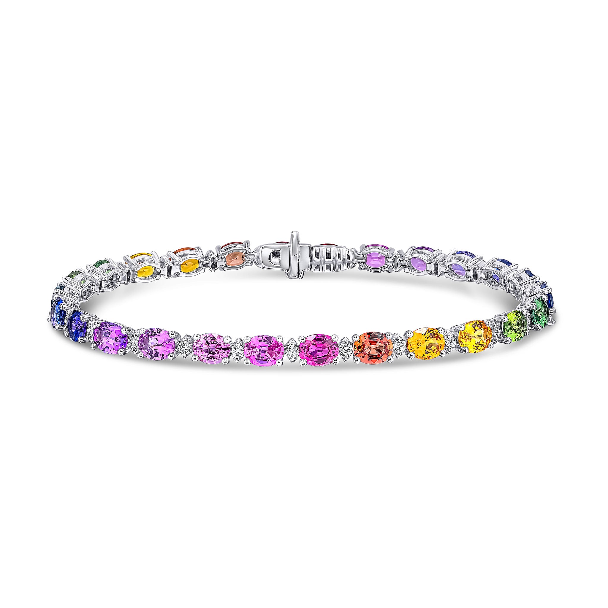 18wg Oval M-Sapp & Diamond B'let
