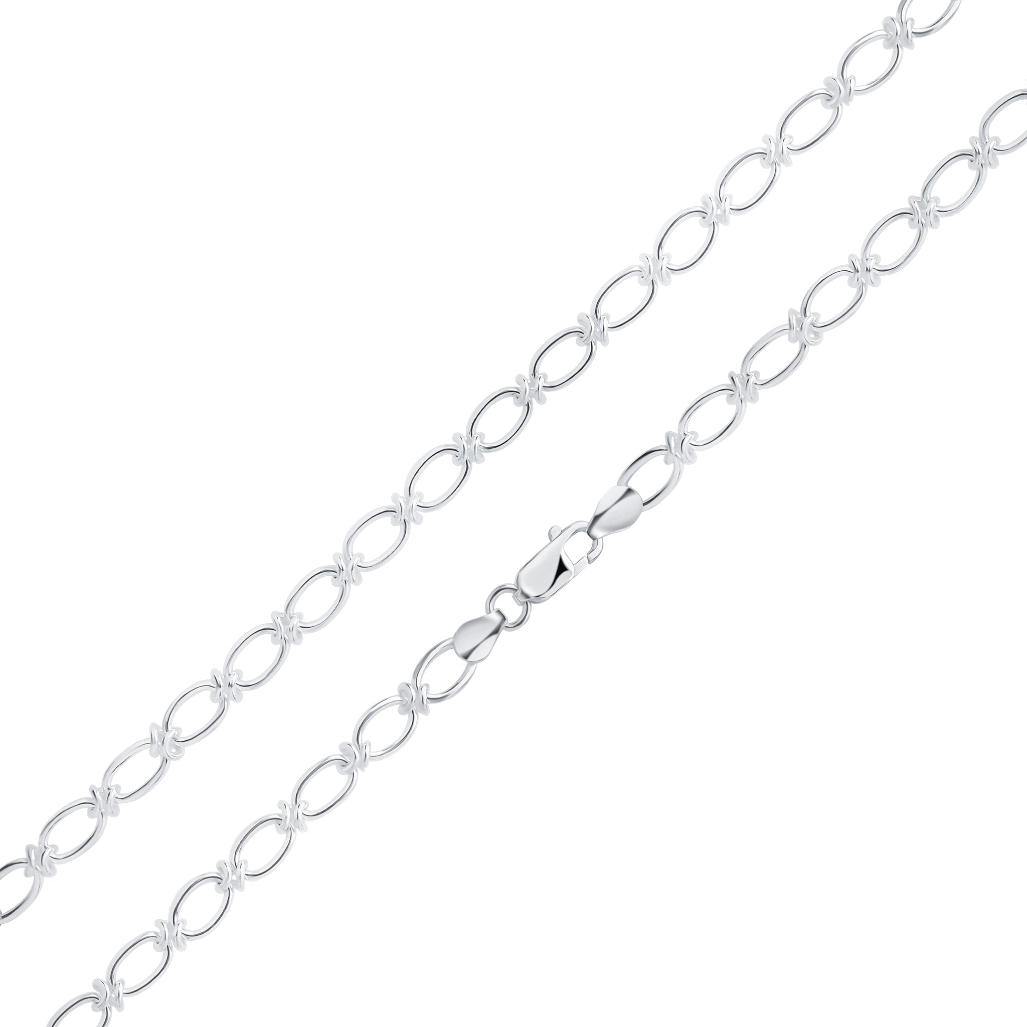 Silver HM Oval Knot Chain 1