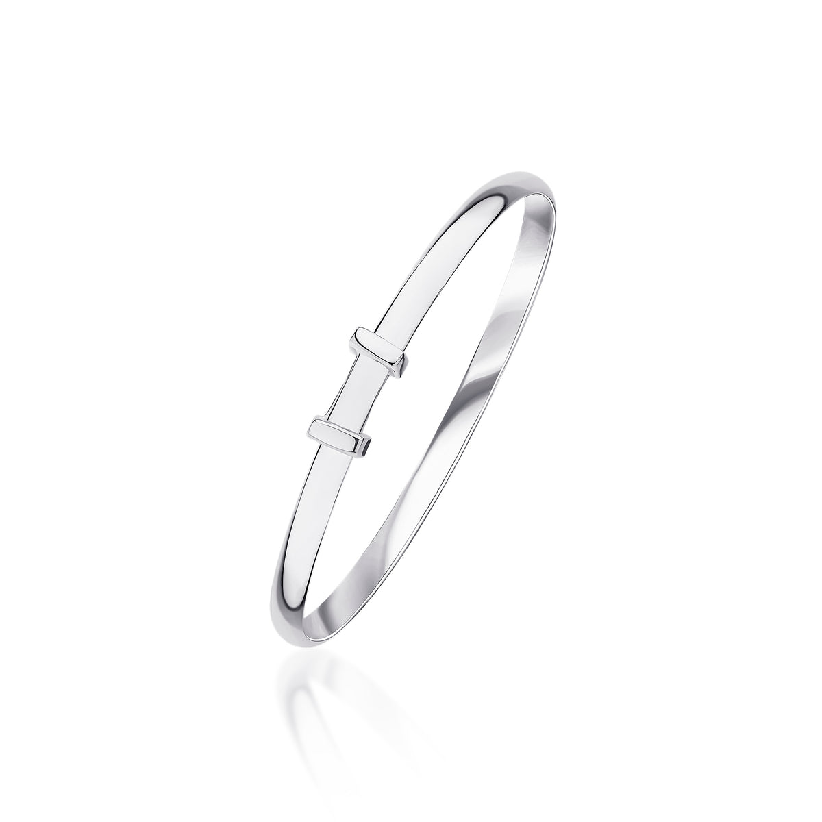 3.5mm Court Polished Baby Bangle Plain