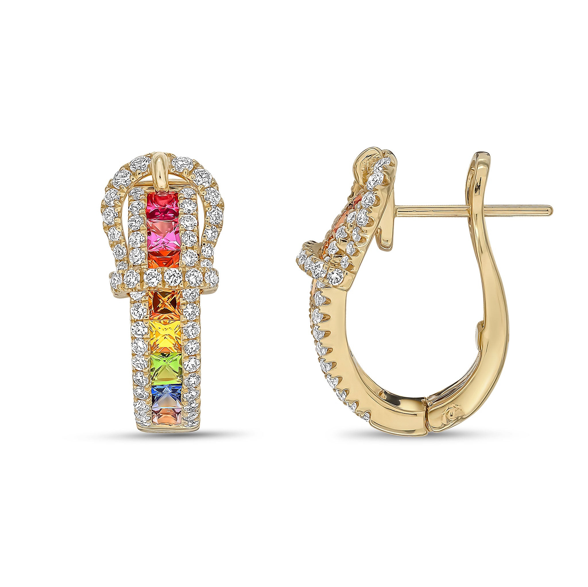 18yg M-Sap & Diamond Buckle Ear