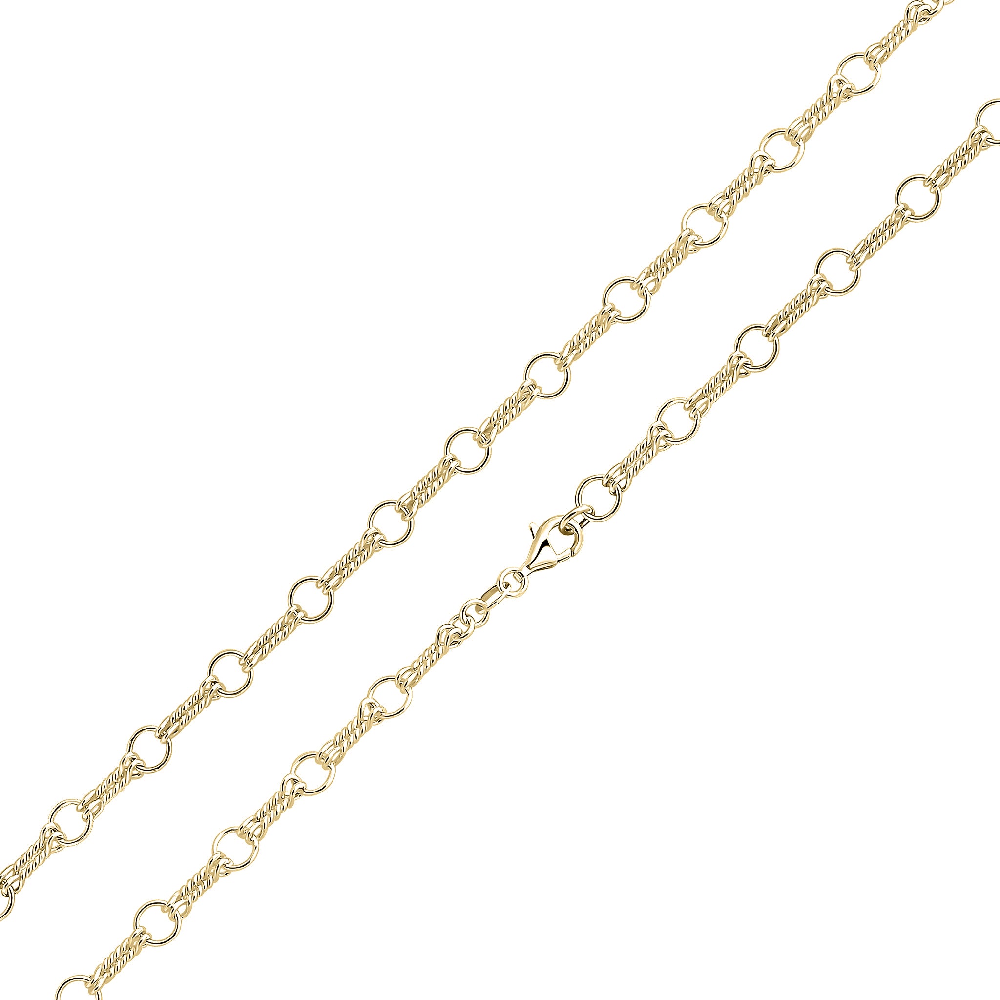 18ct Vermeil 6.2mm Double Twist