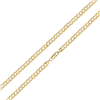 9ct Yellow Gold 5.3mm Flat Curb 8.5