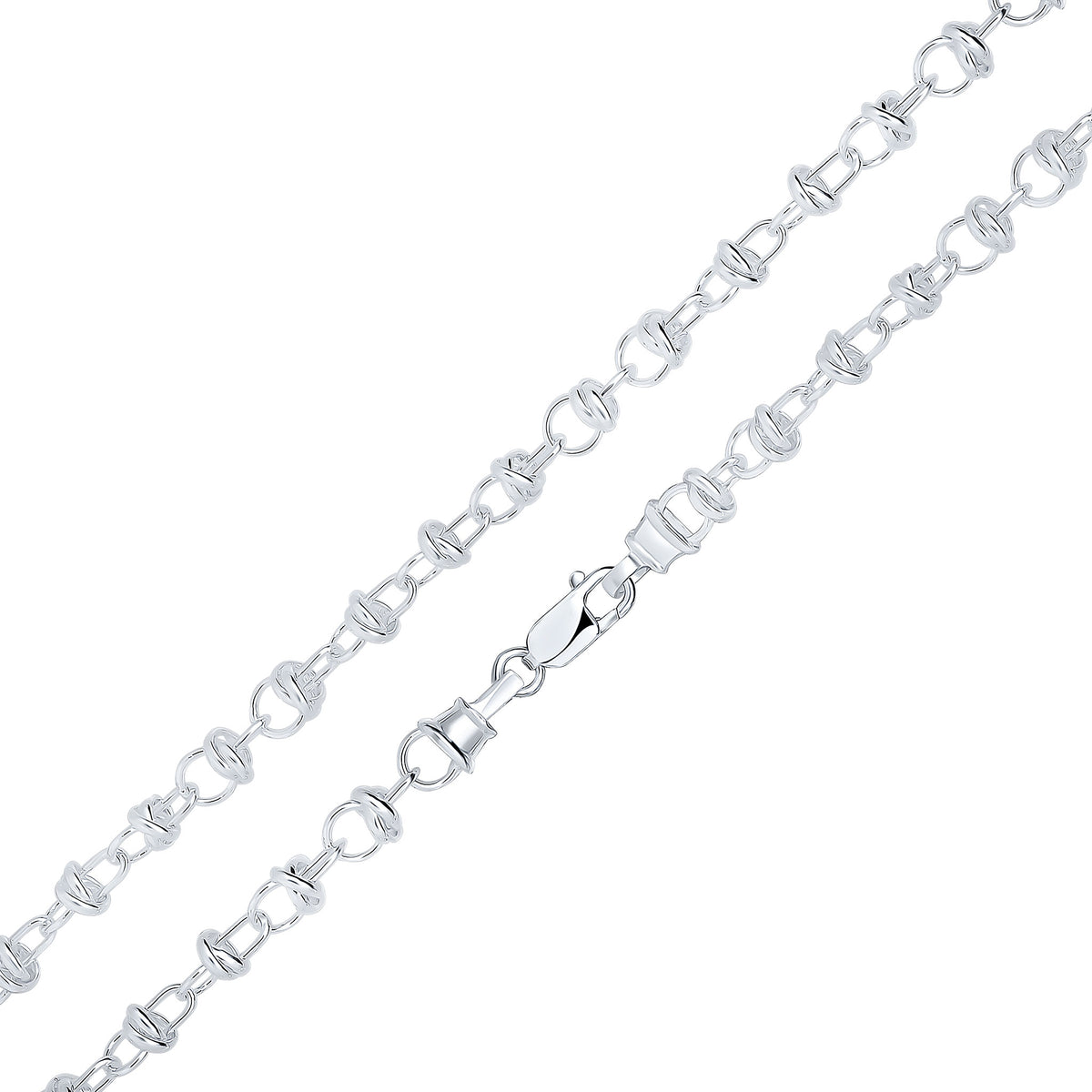 Silver 7mm Belcher with Rings 1