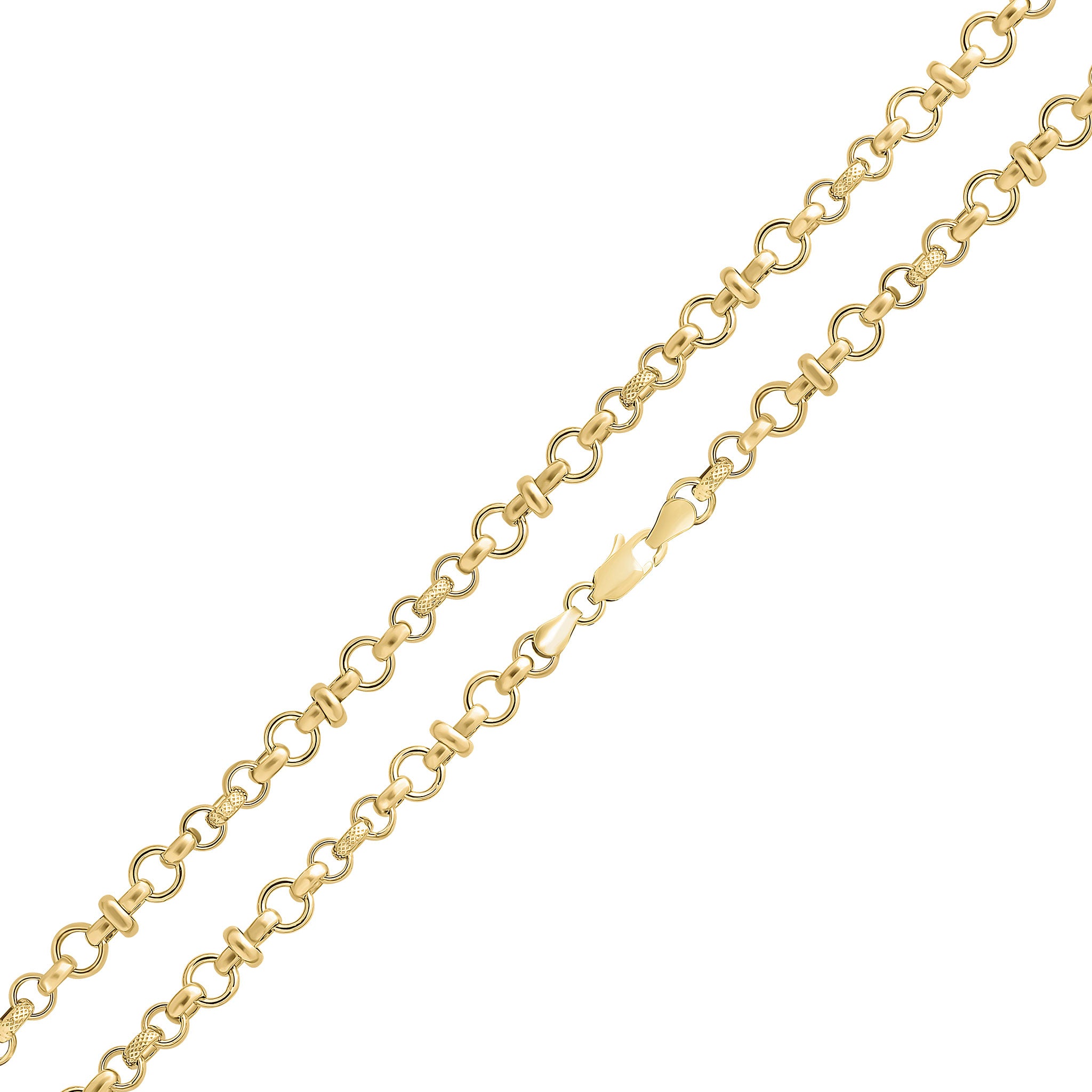 9ct Yellow Gold Handmade 6.5mm Belt Belcher 7.5