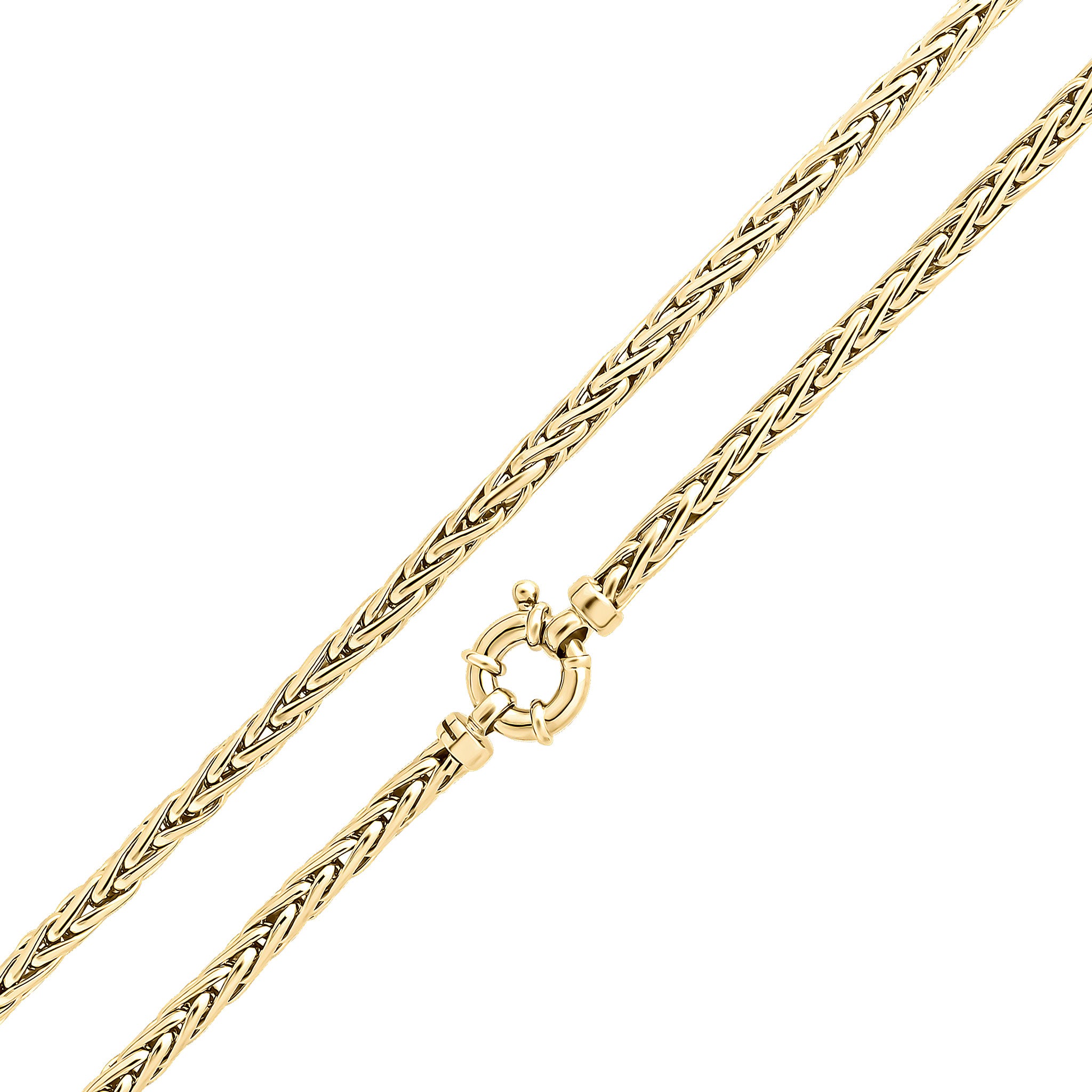 9ct Yellow Gold 5mm Hm Spiga Bolt