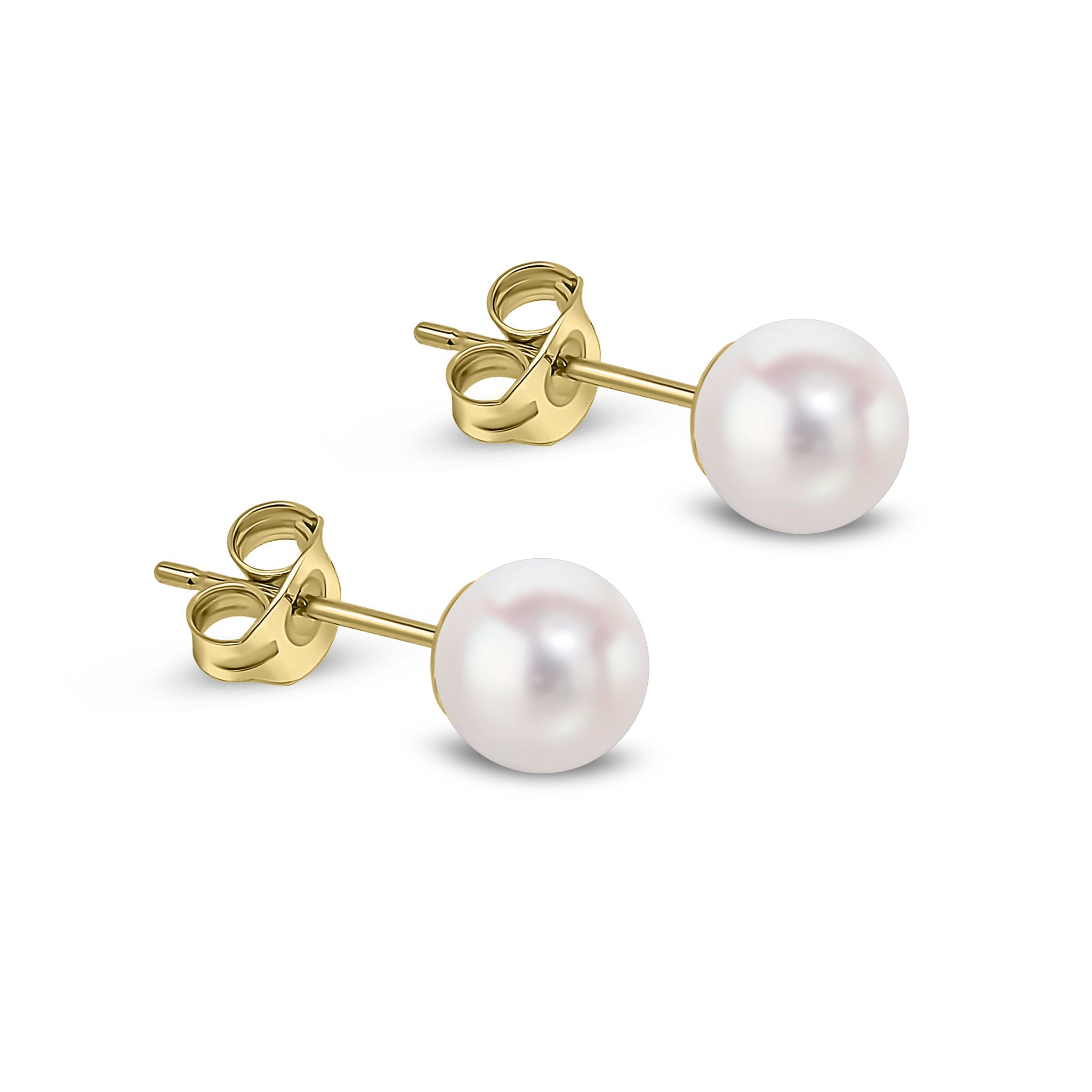 9ct yellow gold 6.5-7mm cultured pearl  Stud