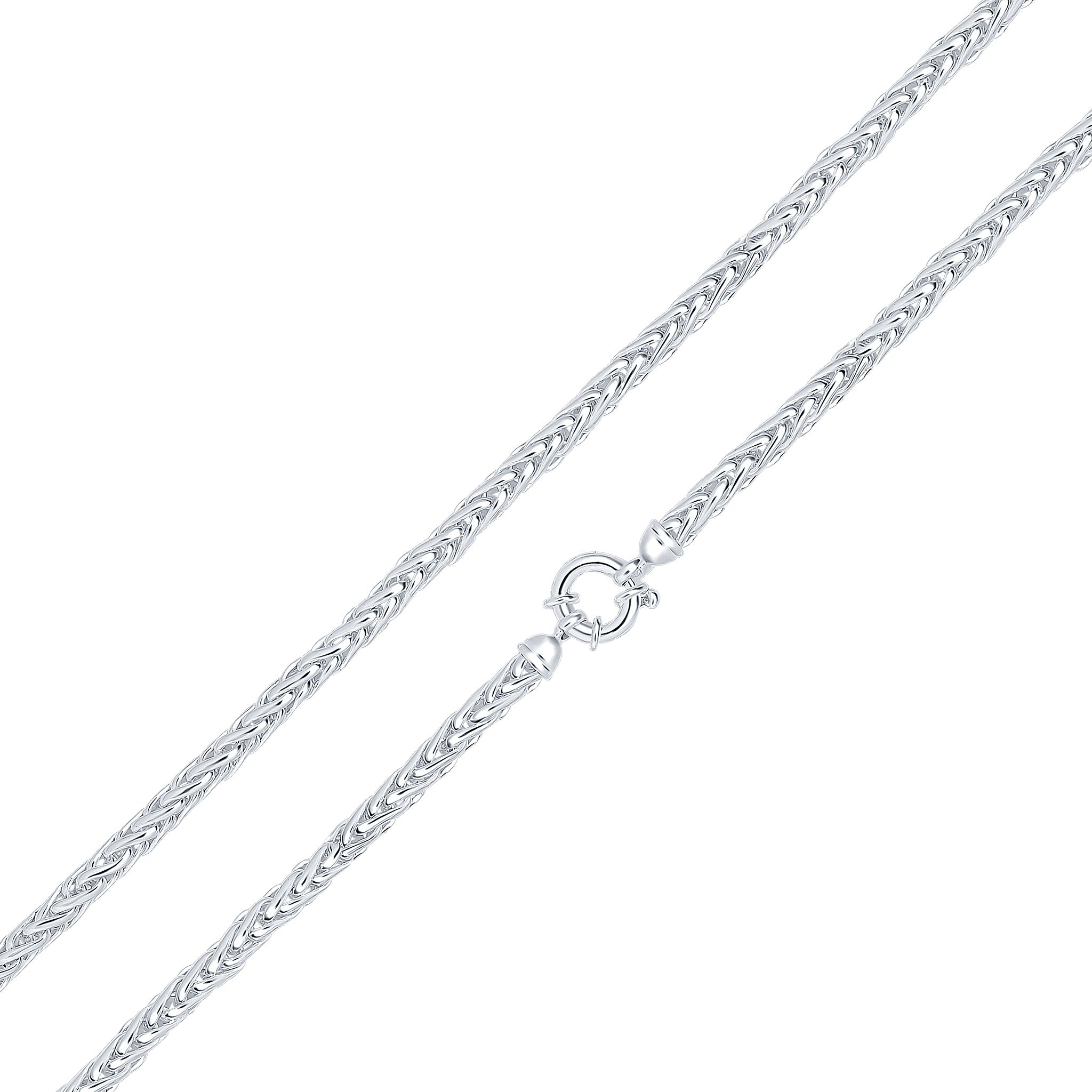 Handmade 925 Sterling Silver Spiga Design Necklace 1