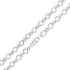 925 Sterling Silver Circle Round Link,