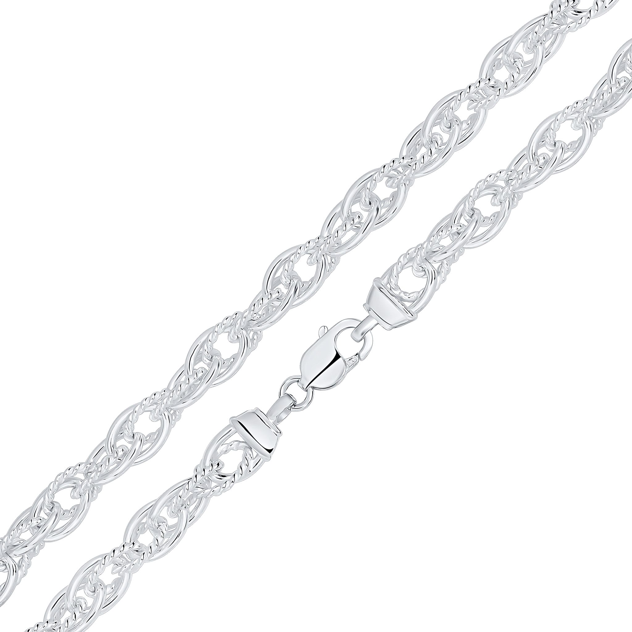 925 Sterling Silver Fancy Rope Design,