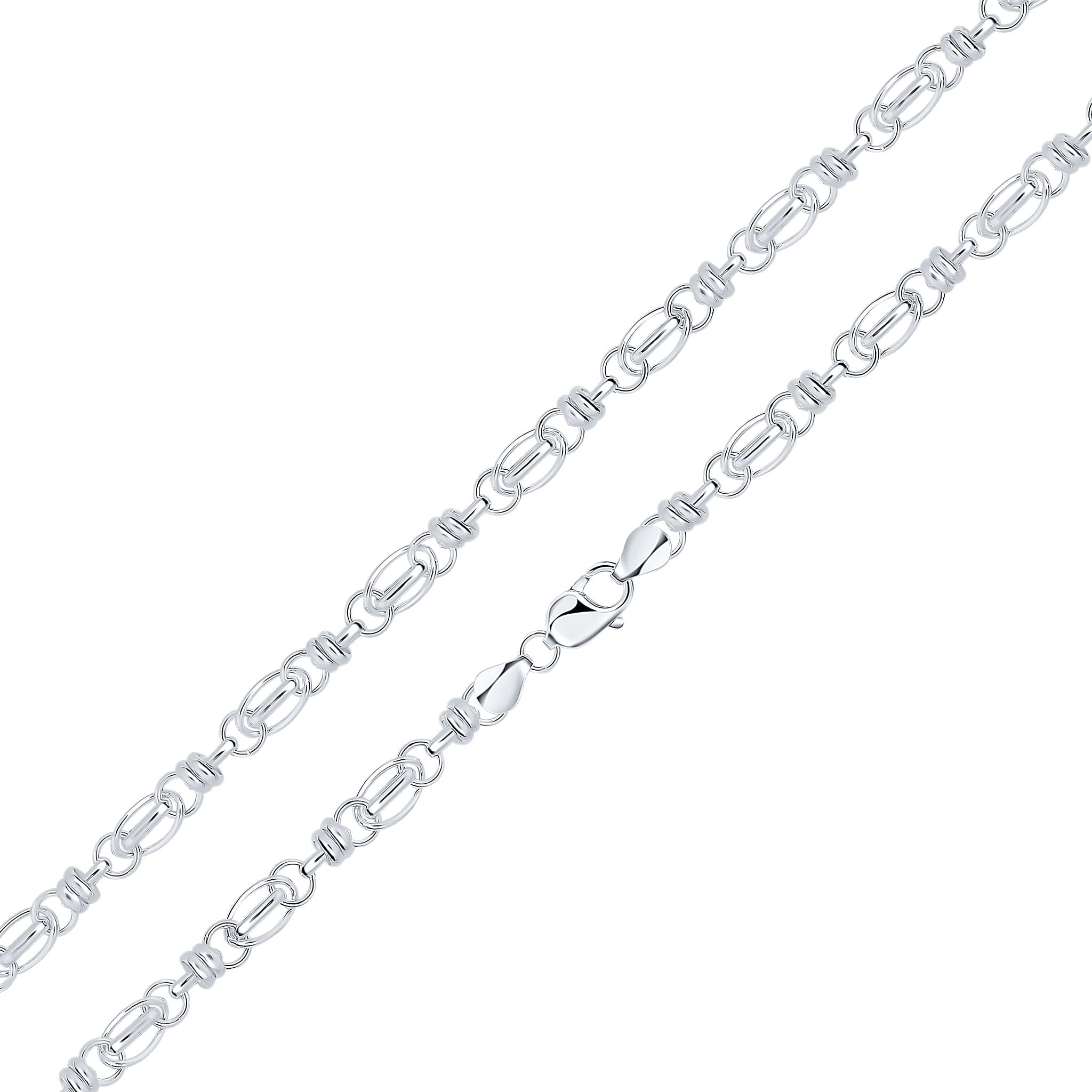 925 Sterling Silver Multilink Oval,