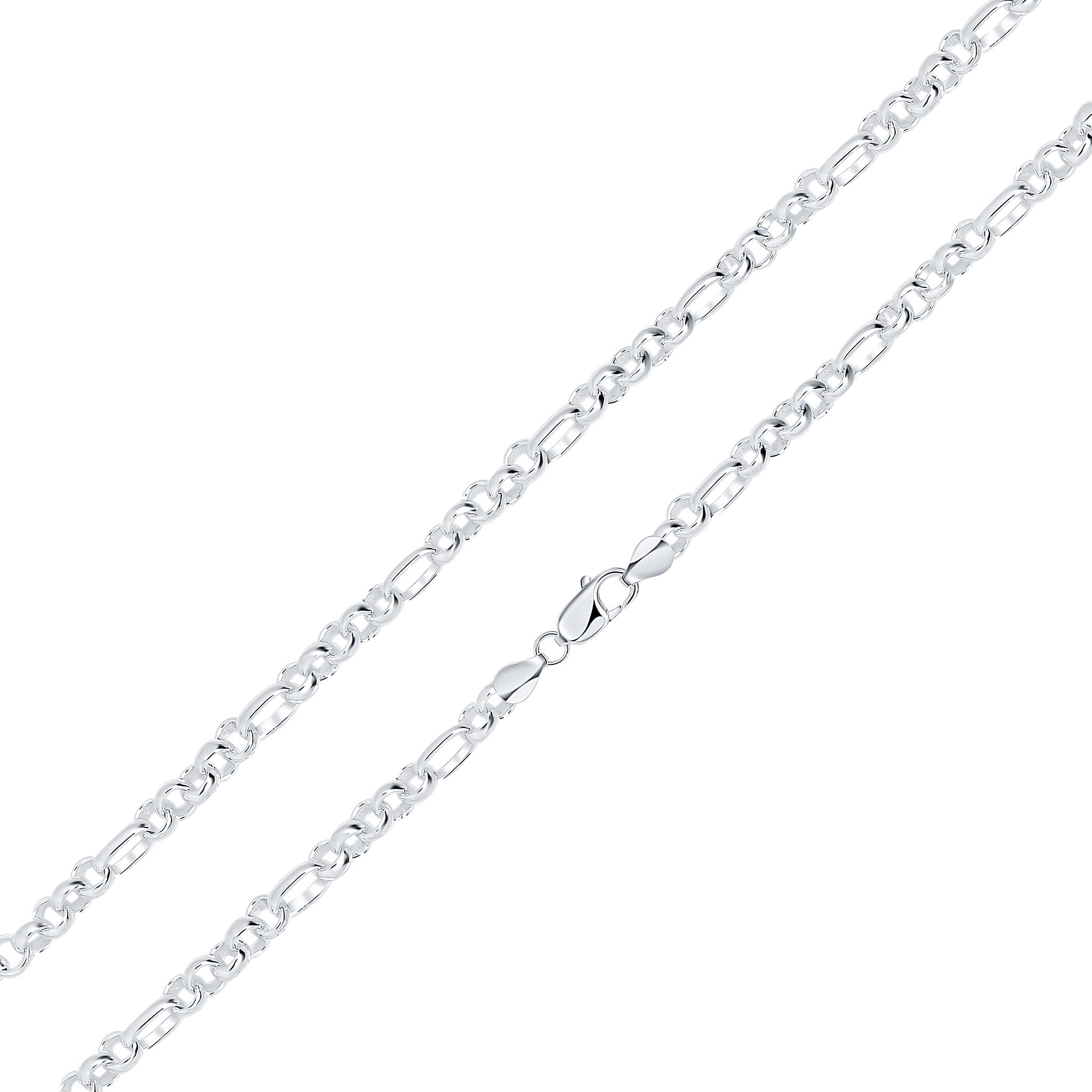 925 Sterling Silver Plain Belcher,