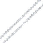 925 Sterling Silver Three Brick Design,