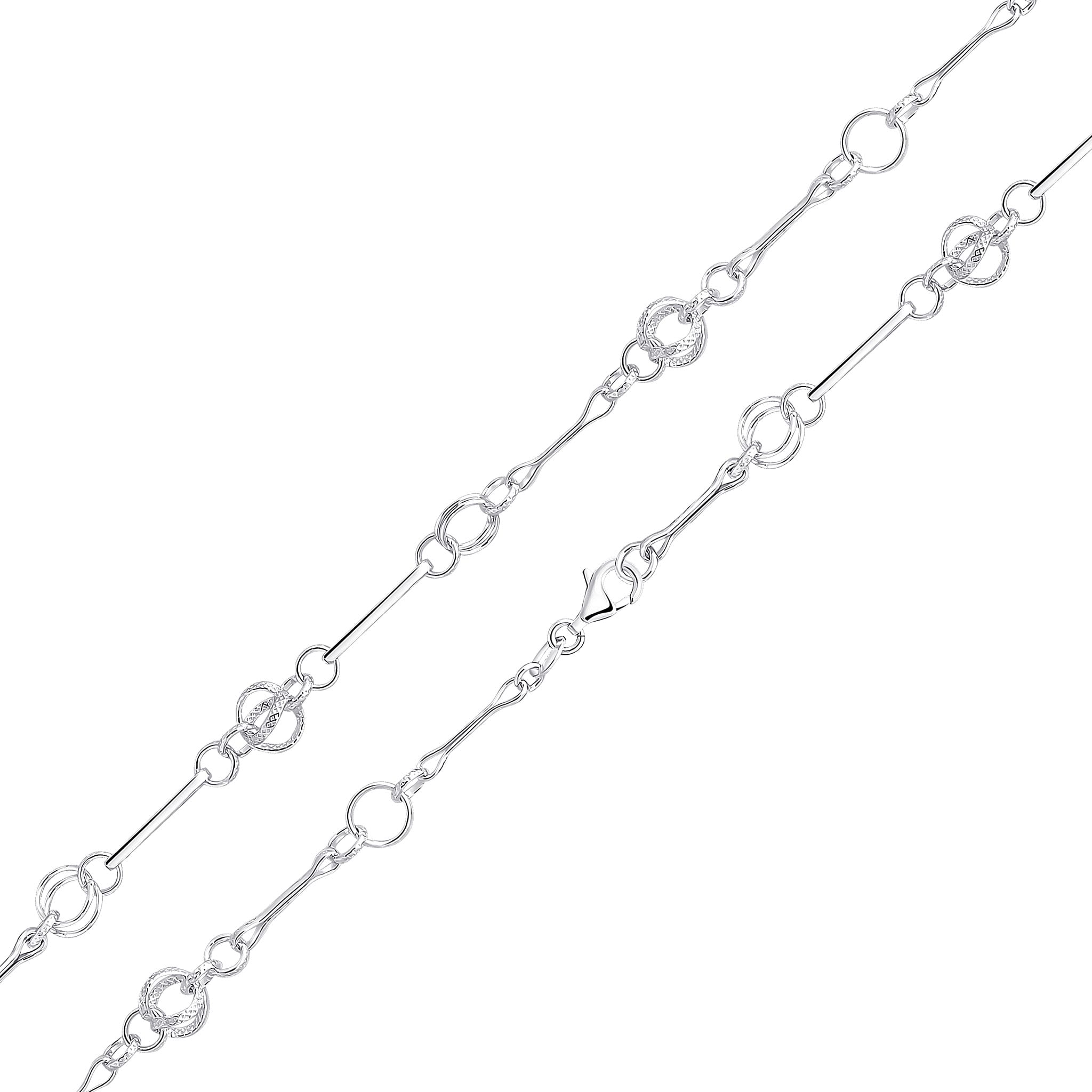 925 Sterling Silver Twist Circles,