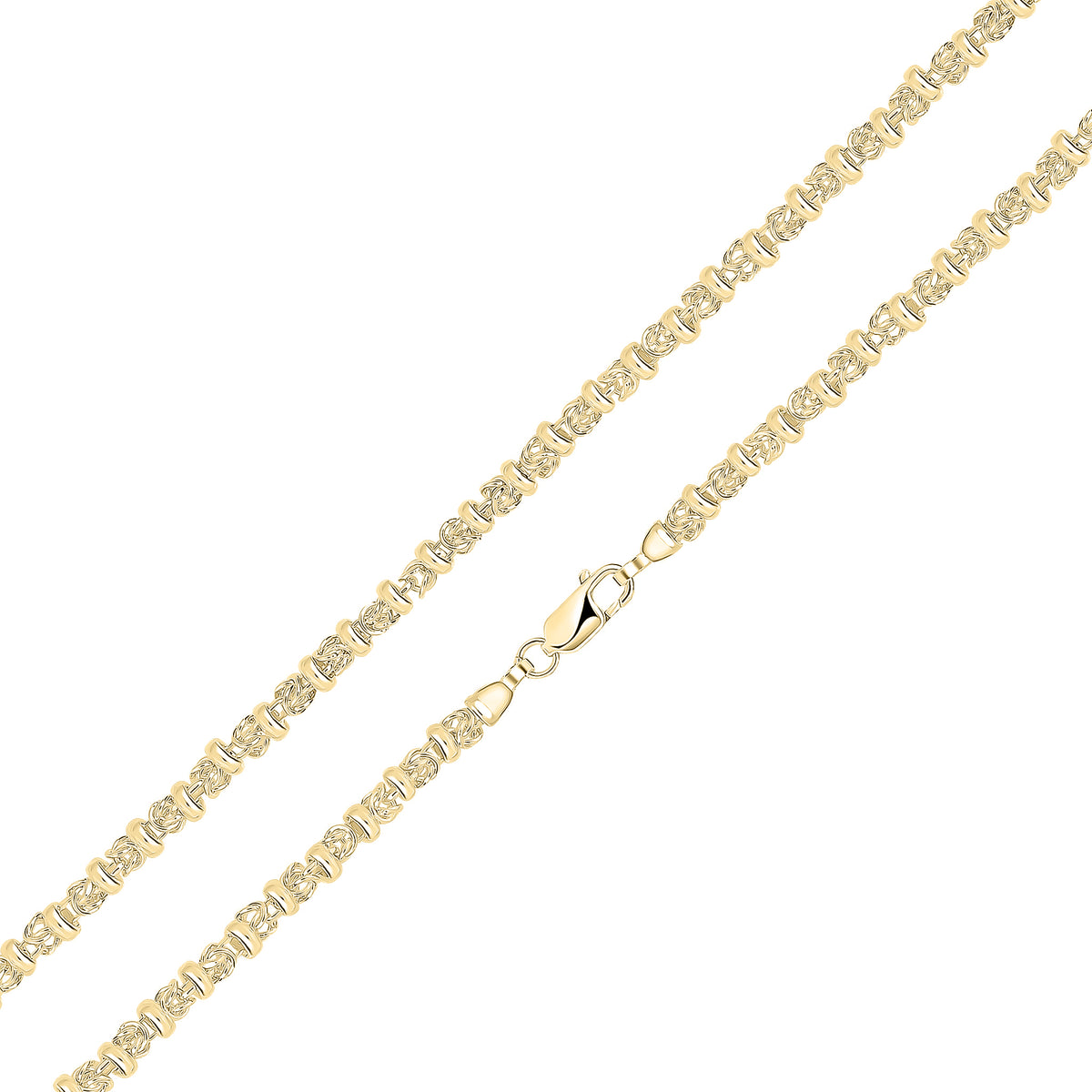 18ct Vermeil 5mm Byzantine with Rings 1