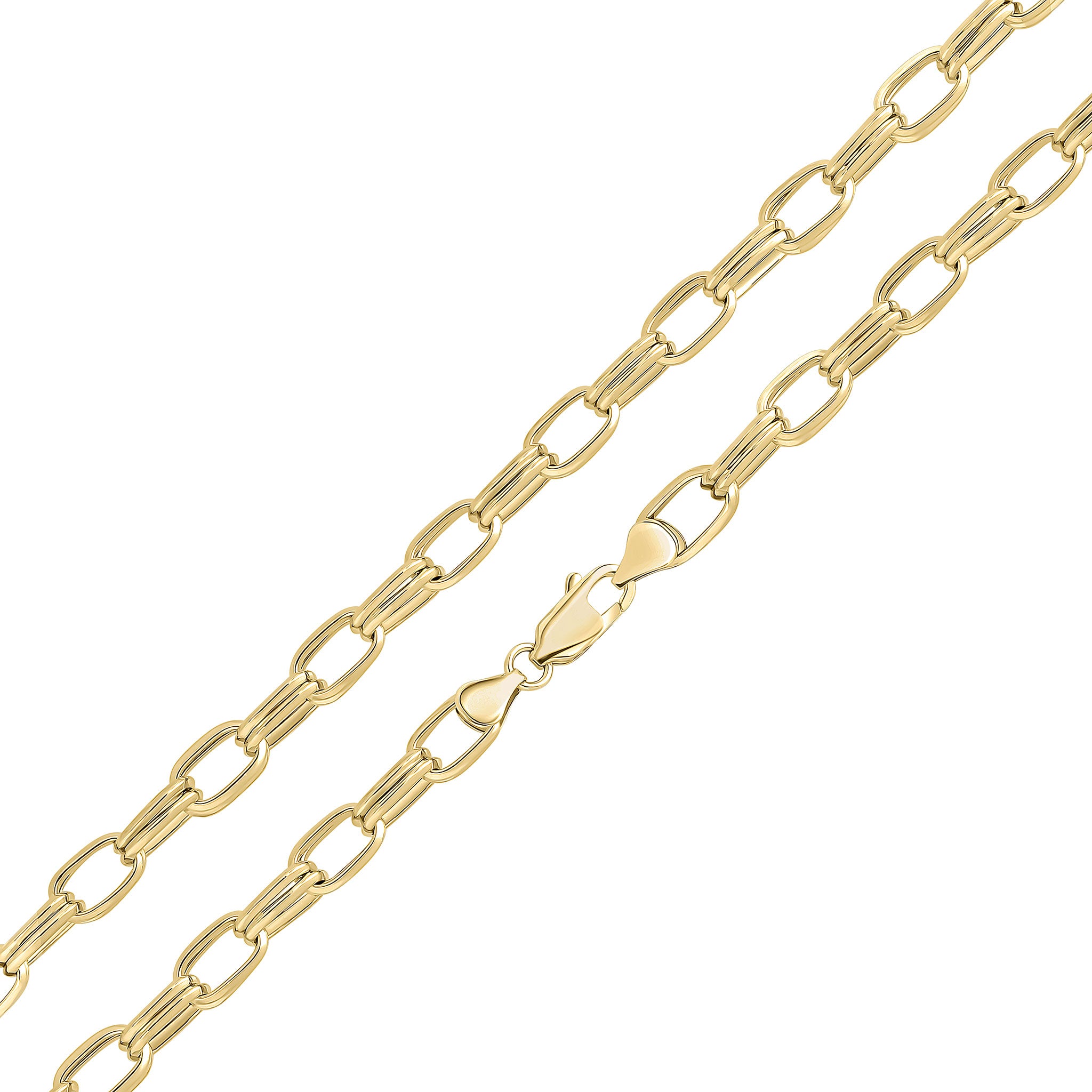 9ct Yellow Gold Handmade 7.5mm Fancy Square 8