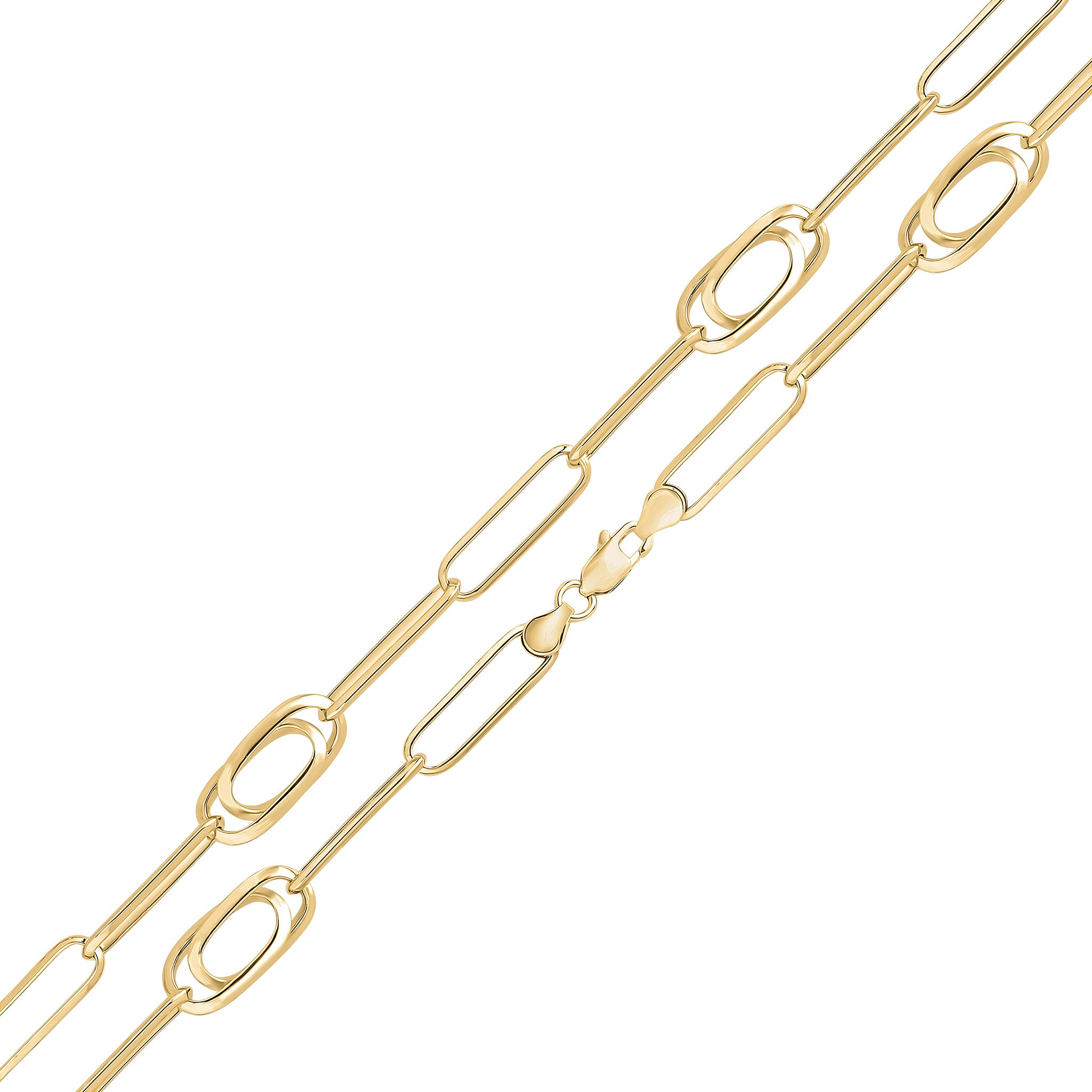 9ct Yellow Gold Handmade 10mm Fancy 8