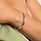 Cubic Zirconia Torque Bangle