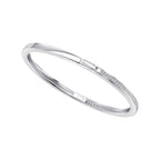 Cubic Zirconia Hinged Bangle