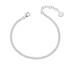 Cubic Zirconia Cup Chain Single Bracelet