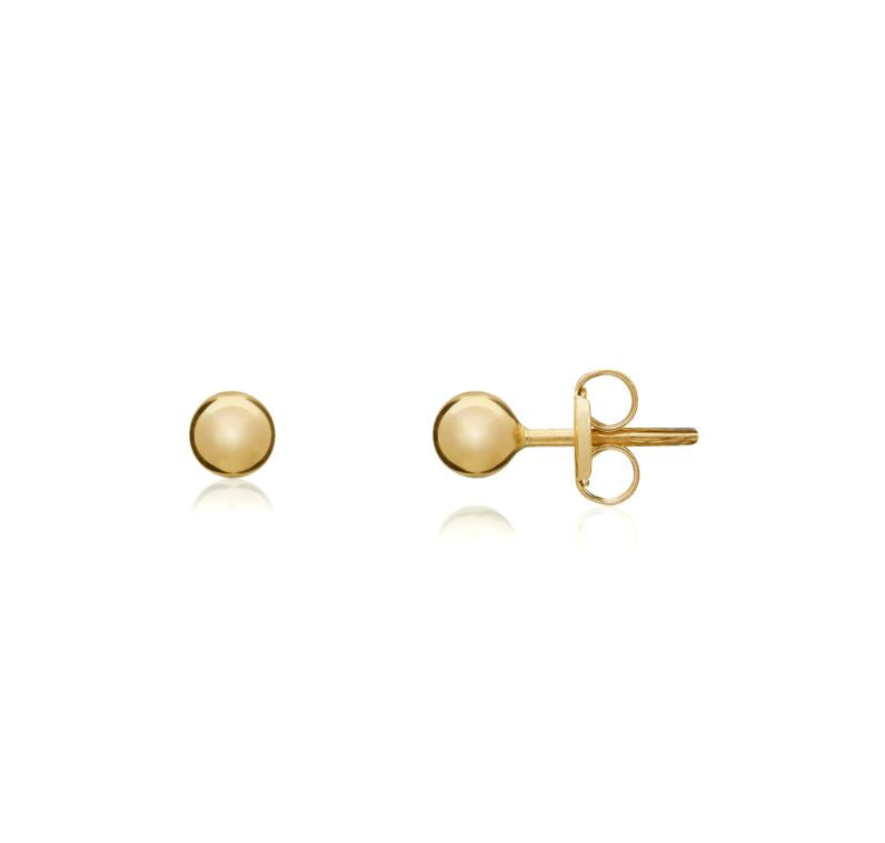 9ct Yellow Gold 3mm Polished Ball Studs