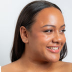 4mm Gold Plated Amethyst Crystal Stud Earrings