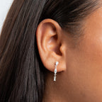 Mixed Cubic Zirconia Shapes Drop Earrings