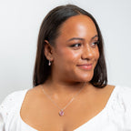 Inverted Pear Shape Preciosa Light Rose pendant