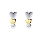 Yellow Gold Plated Sterling Silver Earrings