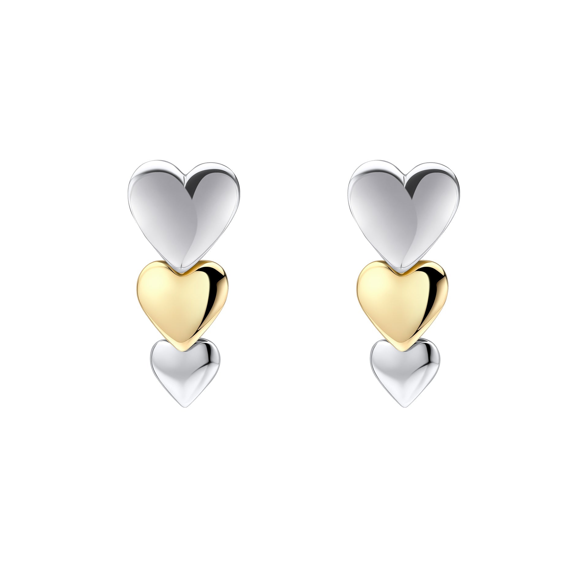 Yellow Gold Plated Sterling Silver Earrings