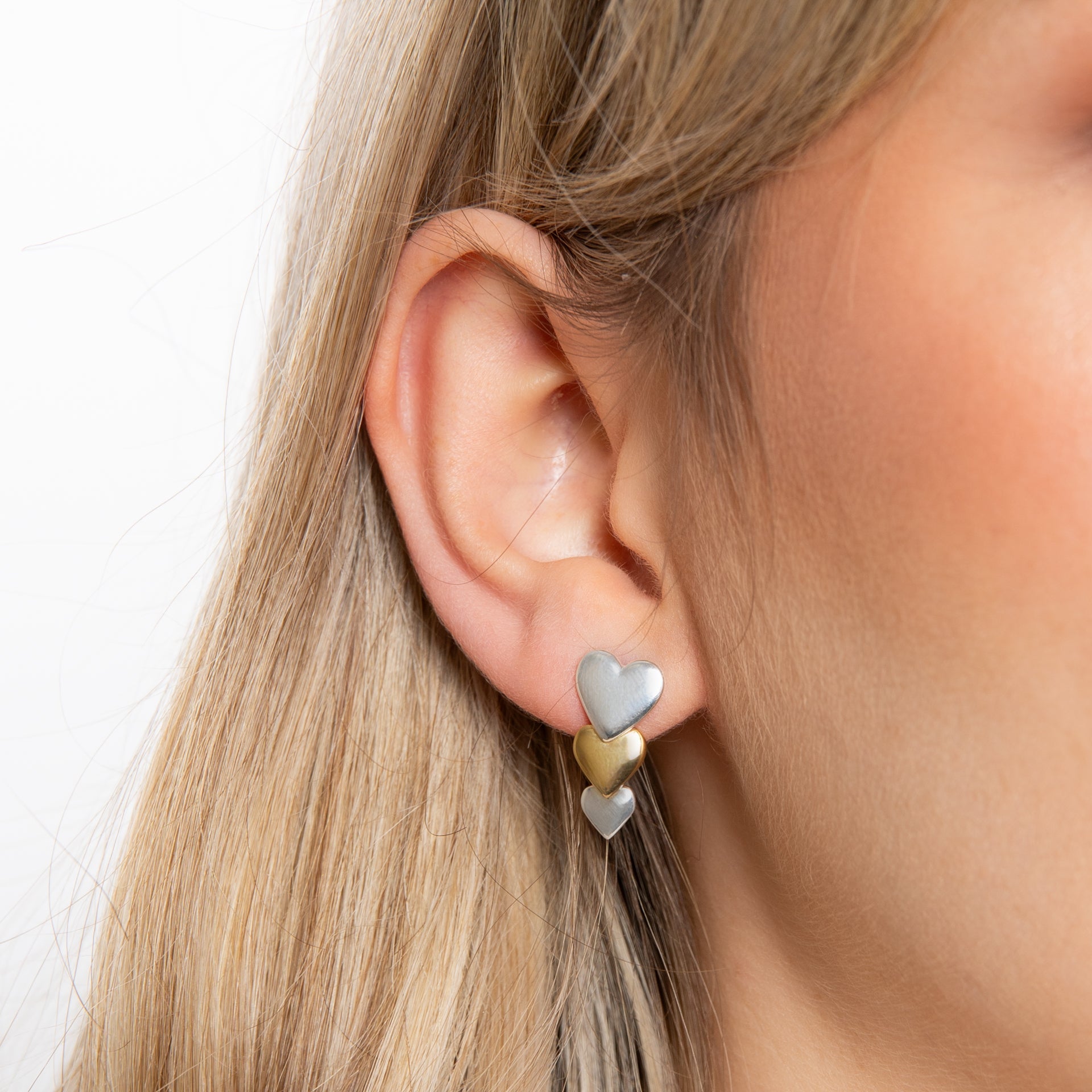 Yellow Gold Plated Sterling Silver Earrings