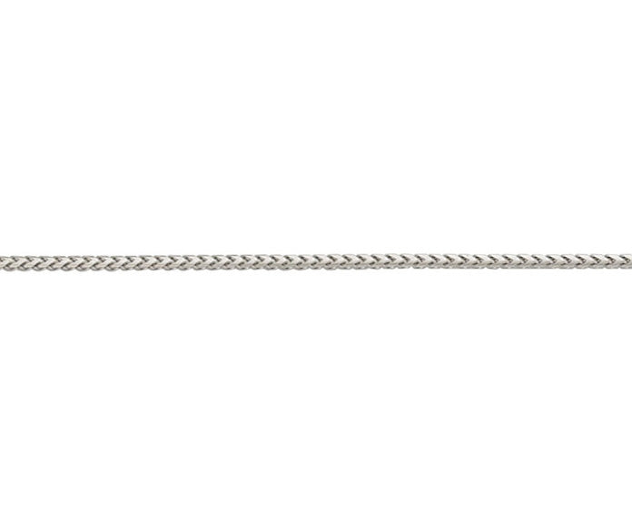 18ct White Franco 40 18 Rhodium Plated