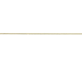 9ct Yellow 10 Filed Curb 18"/45cm