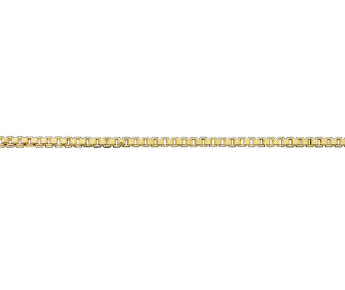 18ct Yellow 1.5 mm Venetian 16"/40cm Chain