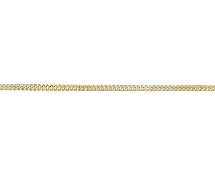 9ct Yellow 18 Filed Curb 30"/75cm