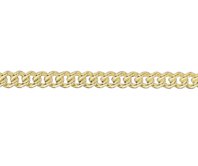 18ct Yellow Curb Chain 22"/55cm