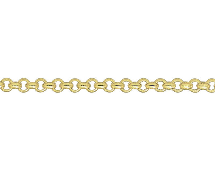 18ct Yellow Round Belcher Chain 22"/55cm