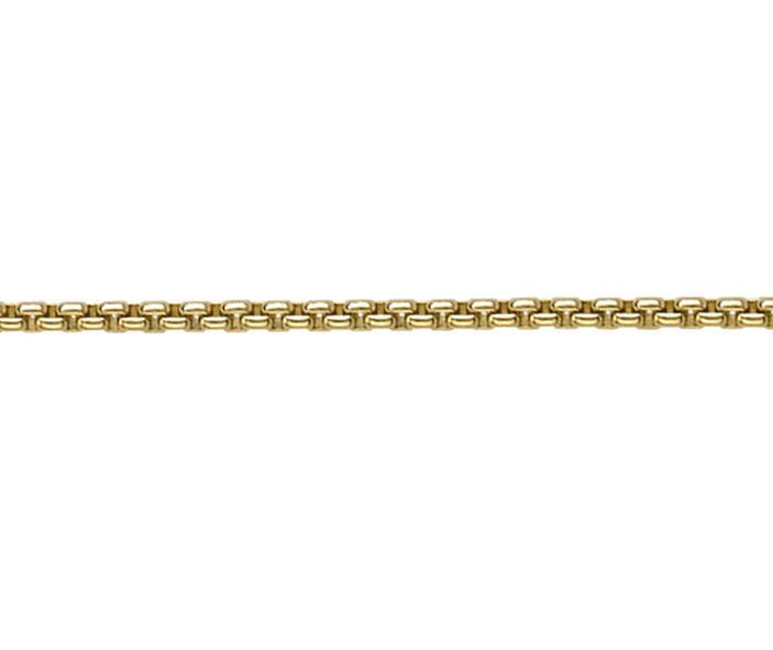9ct Yellow Box Belcher 2 20"/50cm
