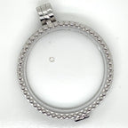 My iMenso Sterling Silver Beaded Medallion
