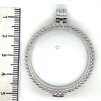 My iMenso Sterling Silver Beaded Medallion