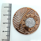 My iMenso Rose Gold Plated and Cubic Zirconia ‘Fantasy’ Insignia