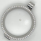 My iMenso Sterling Silver and Cubic Zirconia Medallion