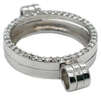 My iMenso Sterling Silver and Cubic Zirconia Small Medallion