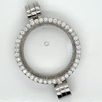My iMenso Sterling Silver and Cubic Zirconia Small Medallion