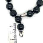 My iMenso Black Beaded Collier (45cm)