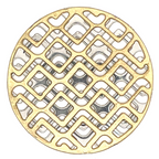 My iMenso Gold Plated and Silver Geometric Insignia