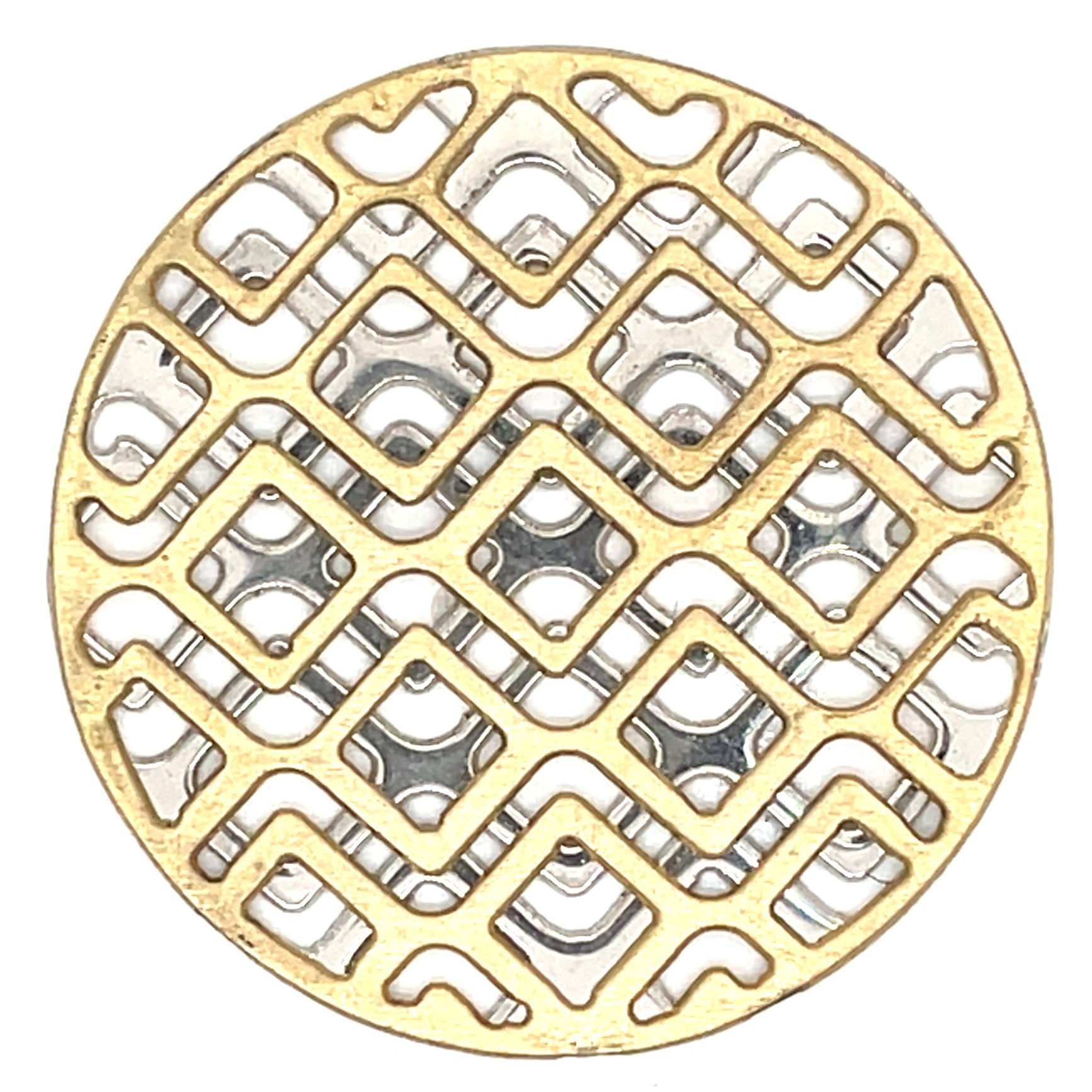 My iMenso Gold Plated and Silver Geometric Insignia