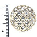My iMenso Gold Plated and Silver Geometric Insignia