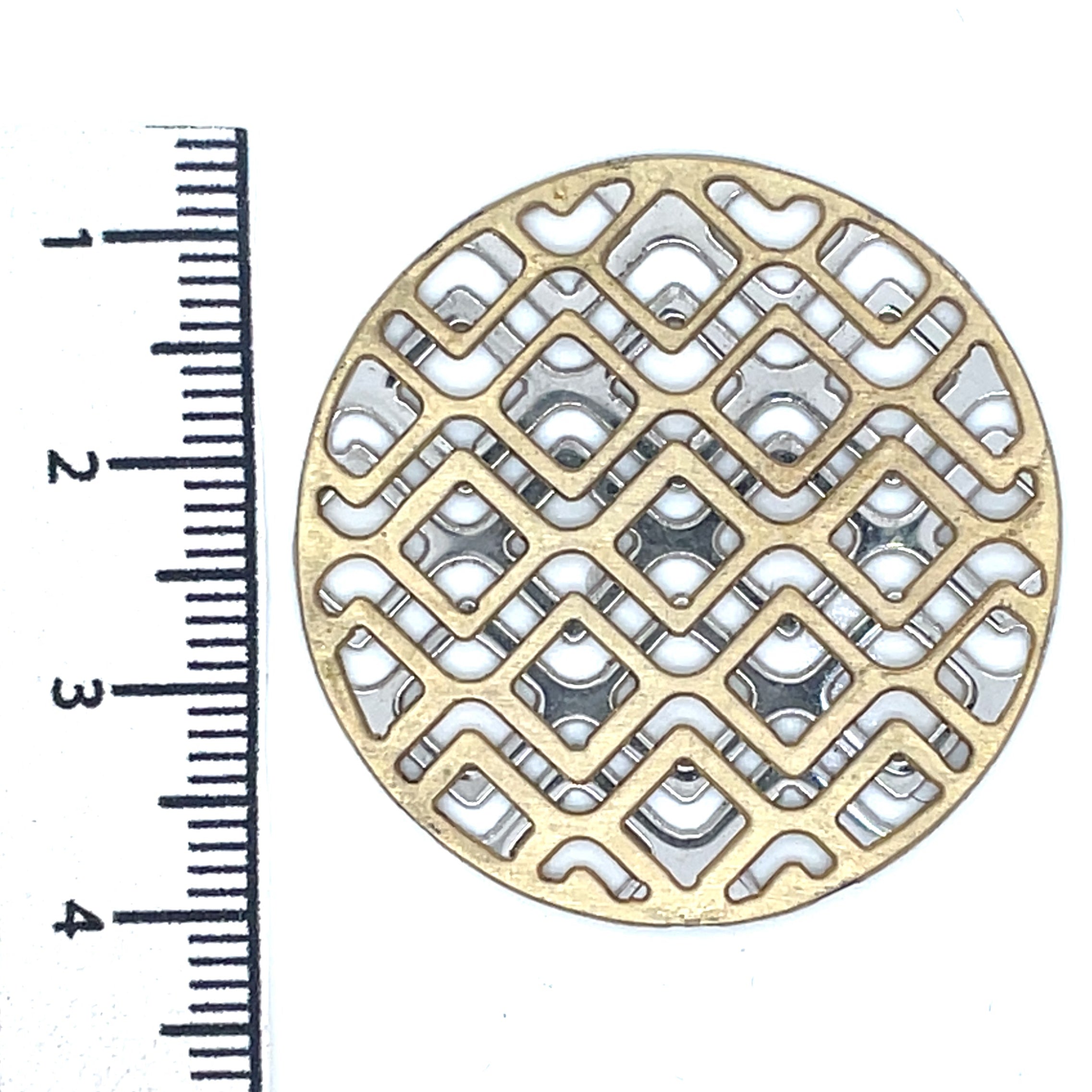 My iMenso Gold Plated and Silver Geometric Insignia